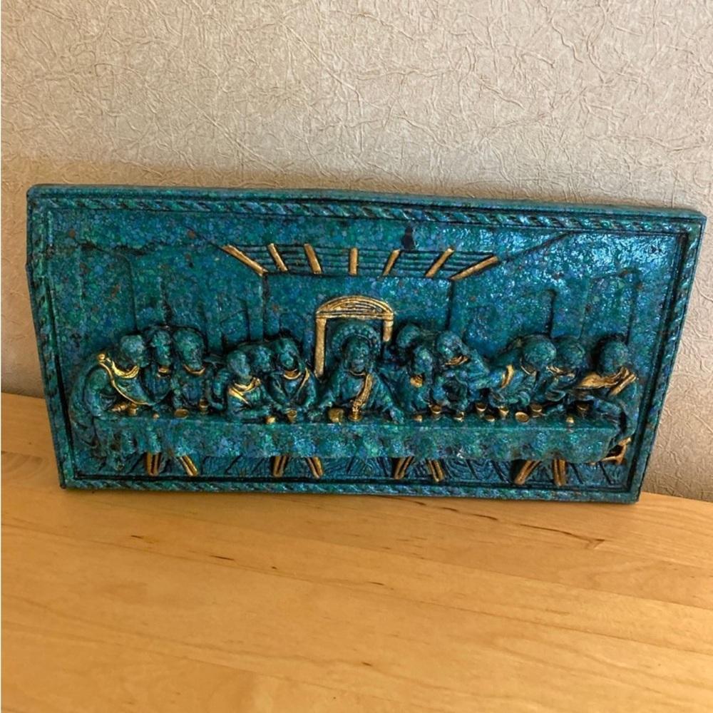 Vintage Last Supper Plaque